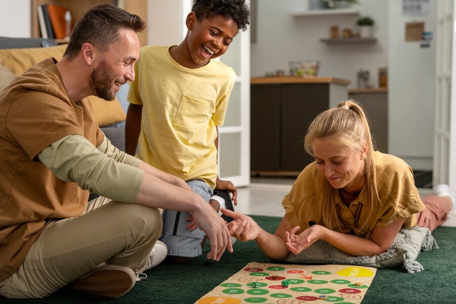 Viva a emoção de jogos de tabuleiro com a família